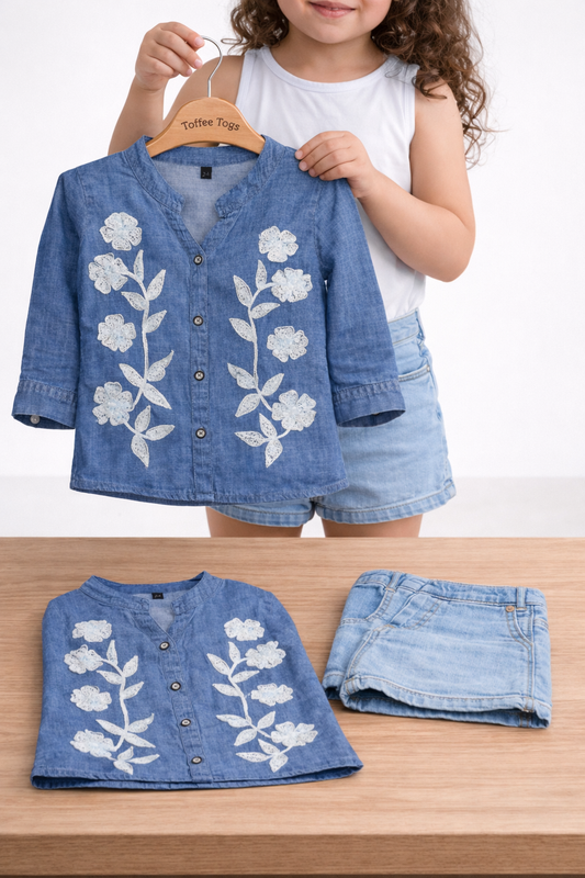 Denim Bloom Set