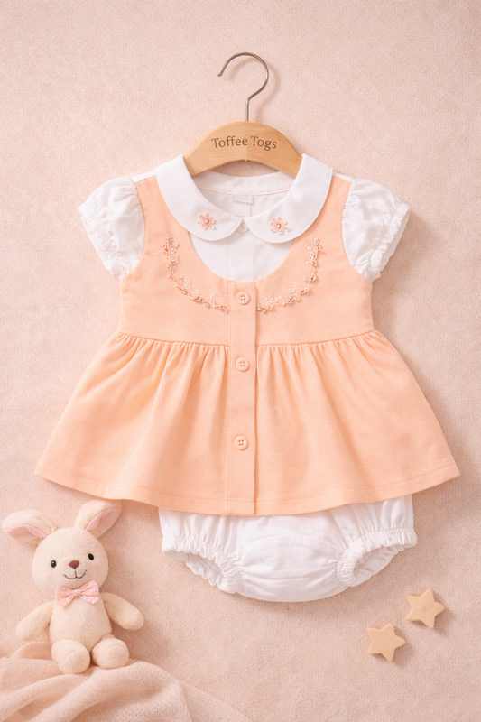 Tiny Blossom Dress - Blush Pink