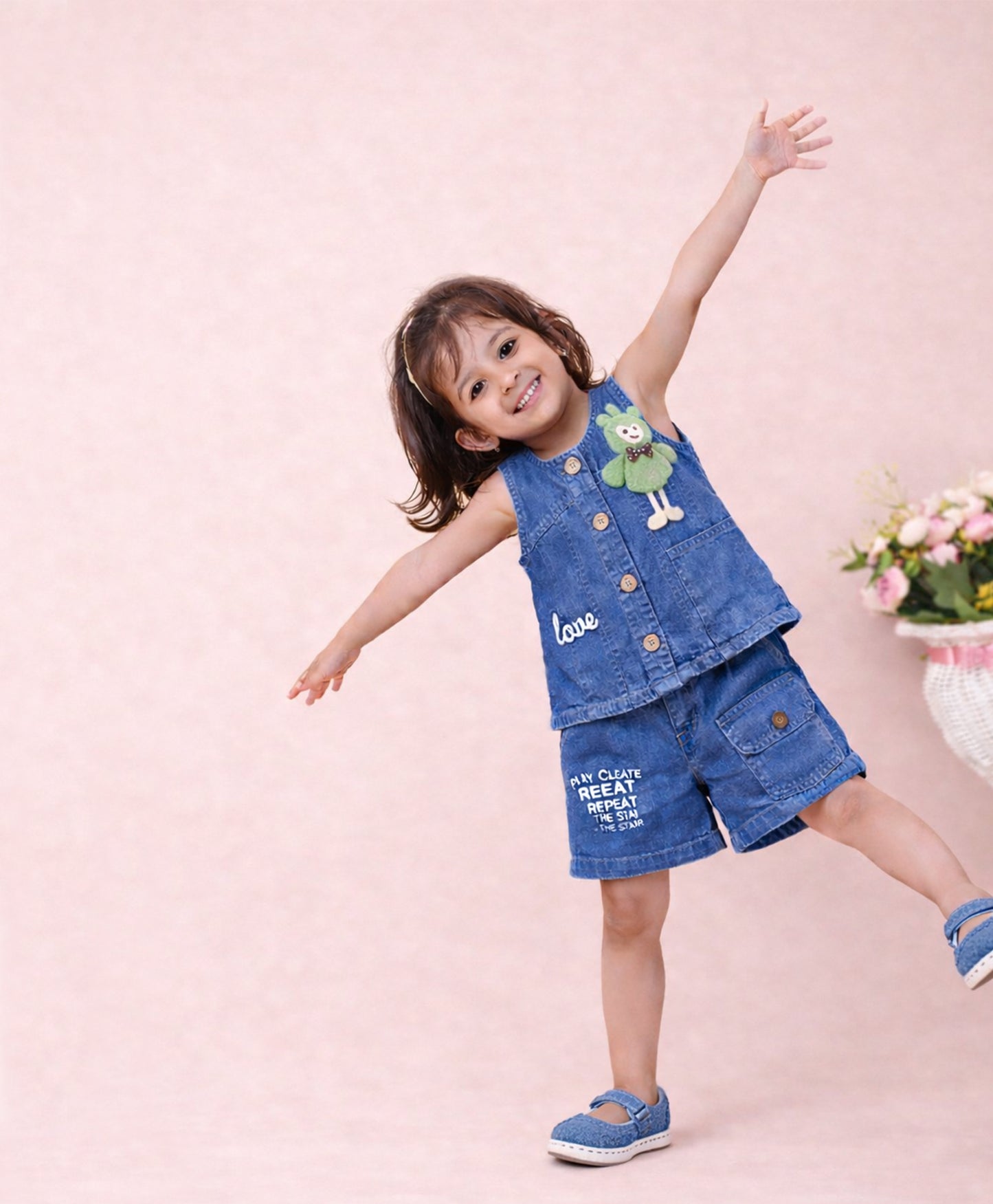 Cutie Cub Denim Set