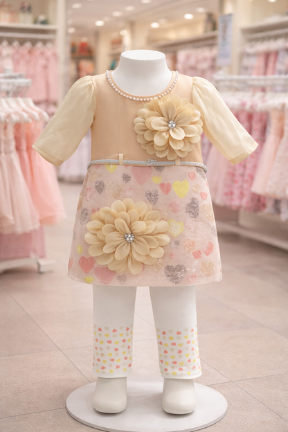 Ivory Bloom Party Dress