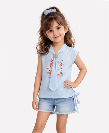 Floral Tie Top