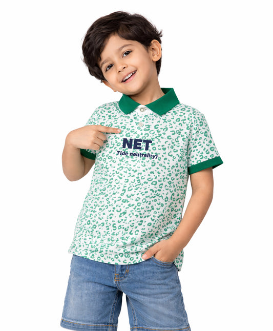 Green Splash Polo T-Shirt