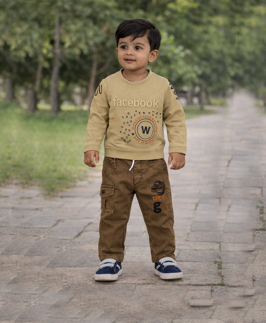 Sweatshirt Set - Warm Beige