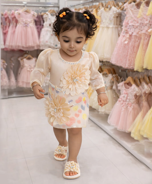 Ivory Bloom Party Dress