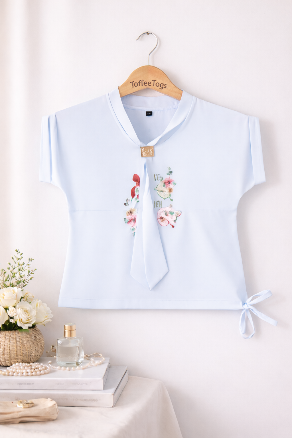 Floral Tie Top