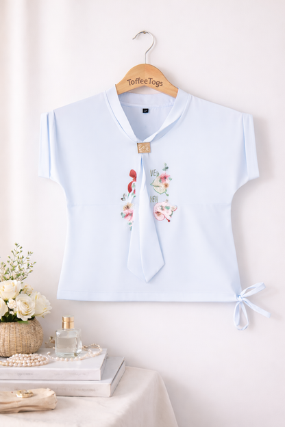 Floral Tie Top