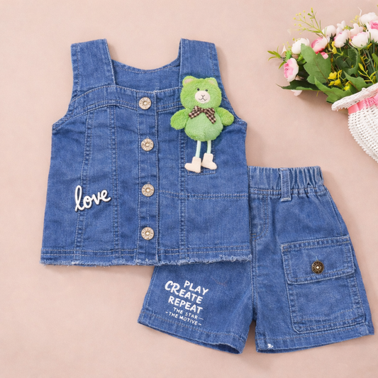 Cutie Cub Denim Set