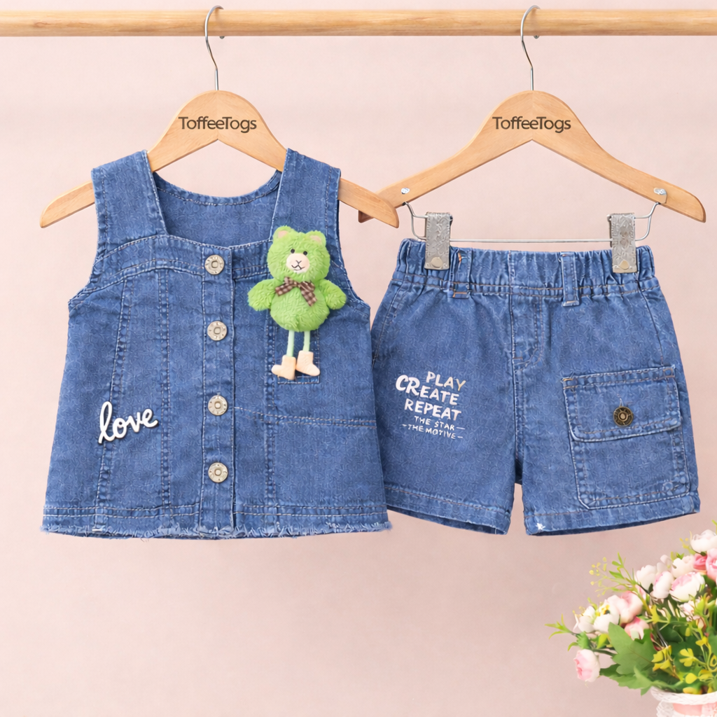 Cutie Cub Denim Set