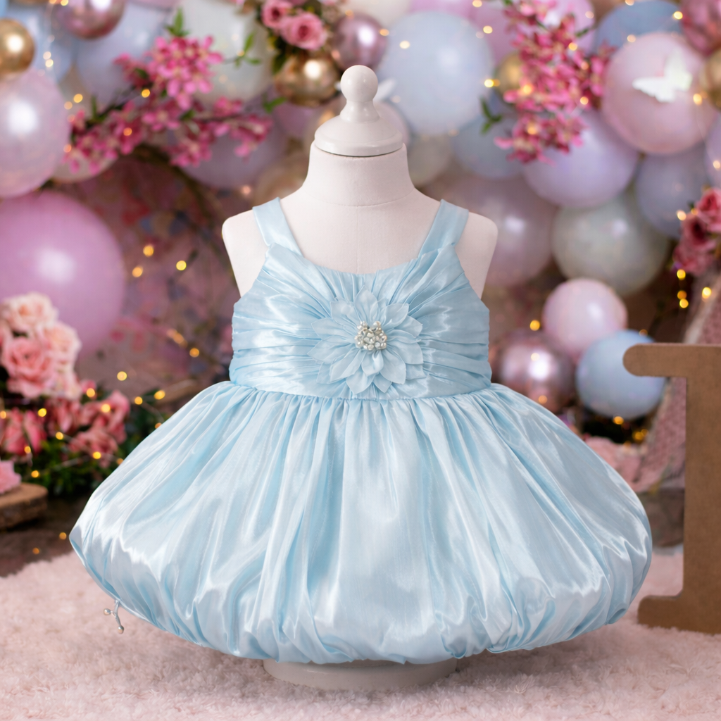 Crystal Blue Royale Frock