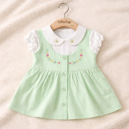 Tiny Blossom Dress - mint green
