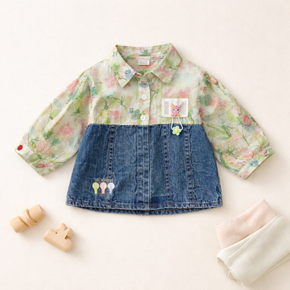 Floral Denim Set