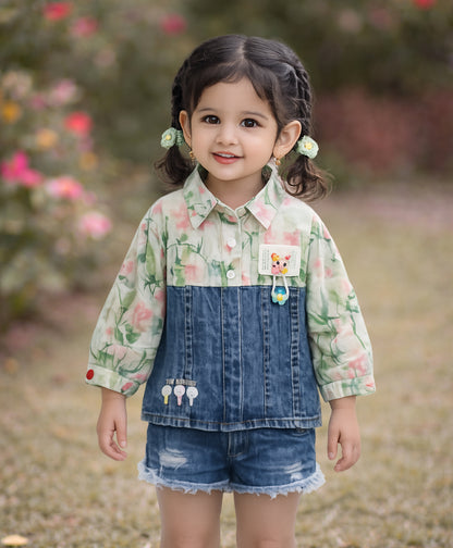 Floral Denim Set