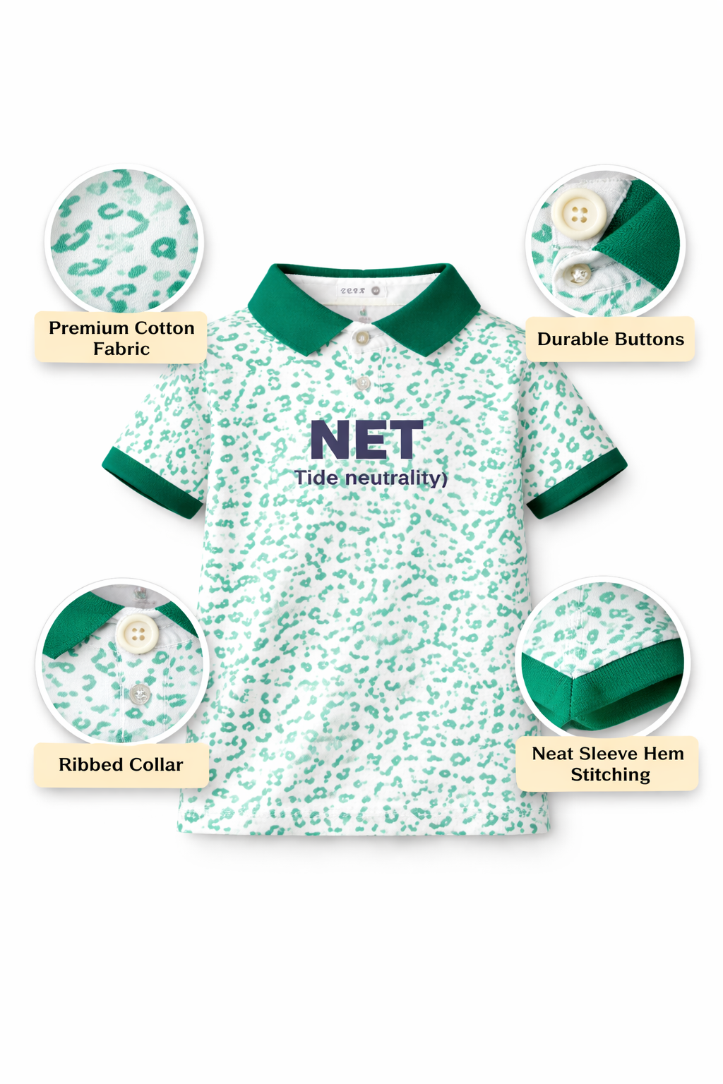 Green Splash Polo T-Shirt